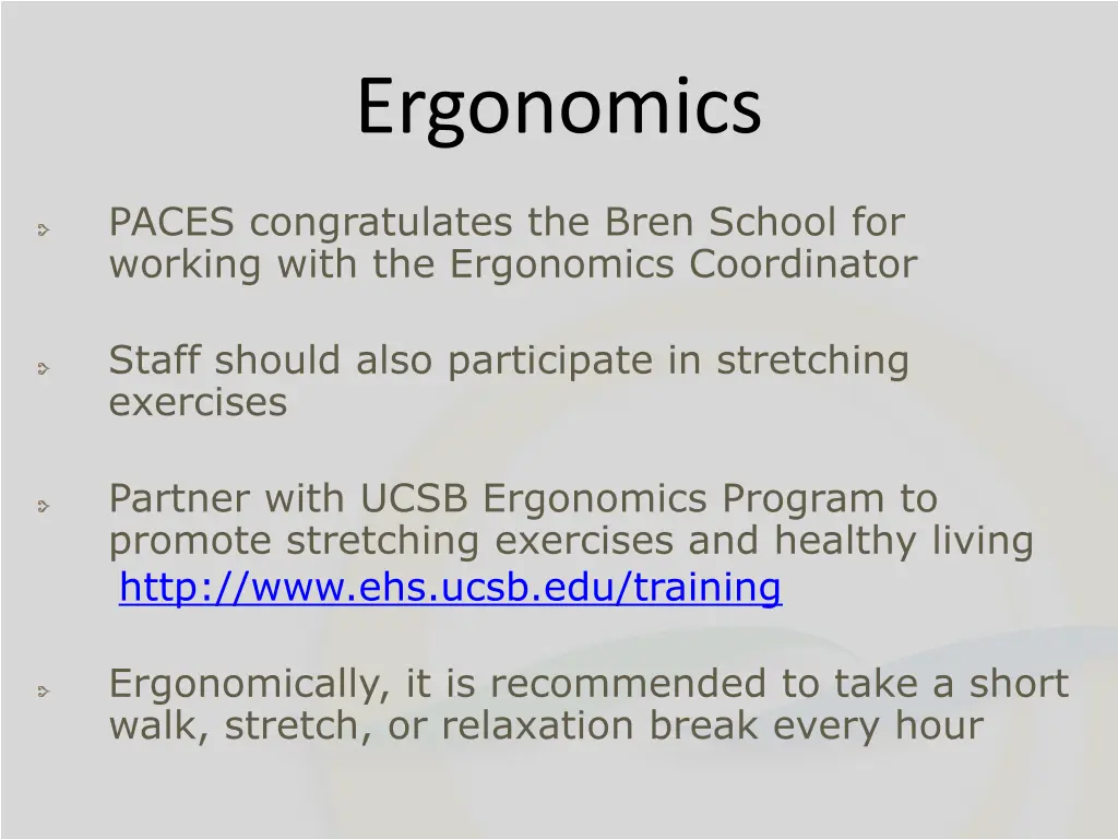 ergonomics