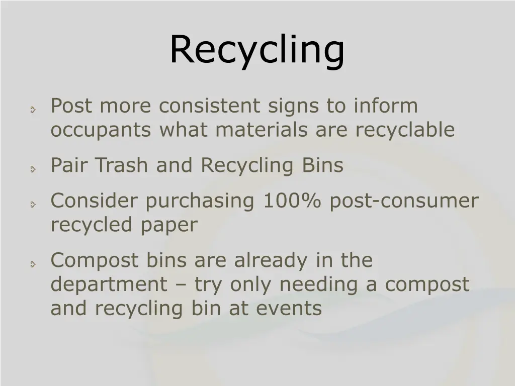 recycling