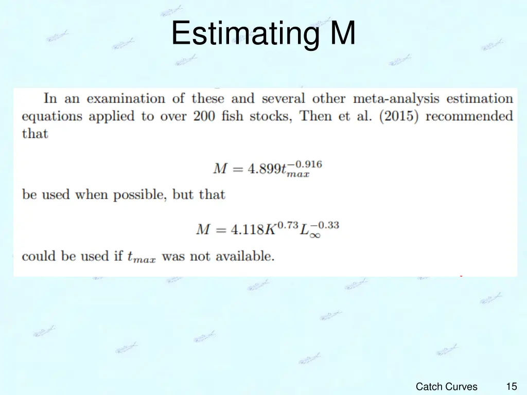 estimating m 3