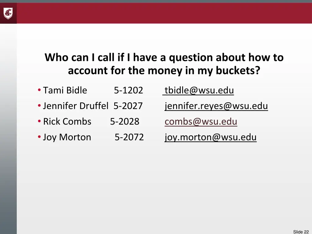 who can i call if i have a question about