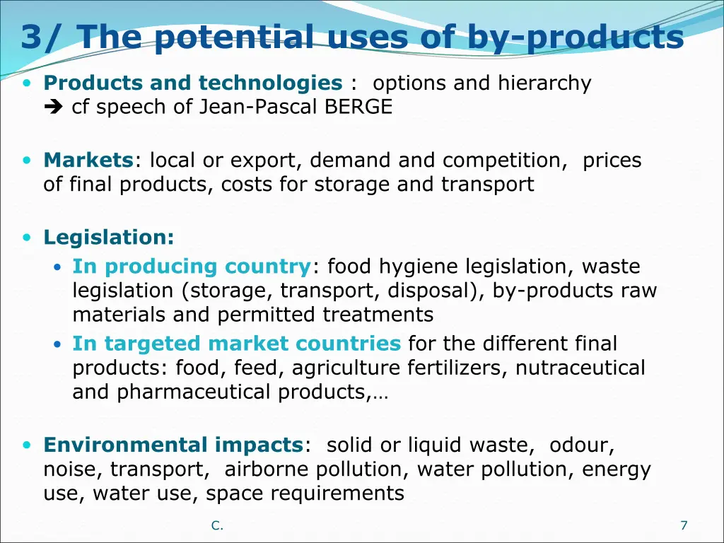 3 the potential uses of by products