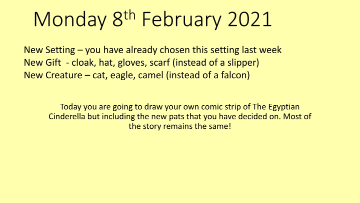 monday 8 th february 2021
