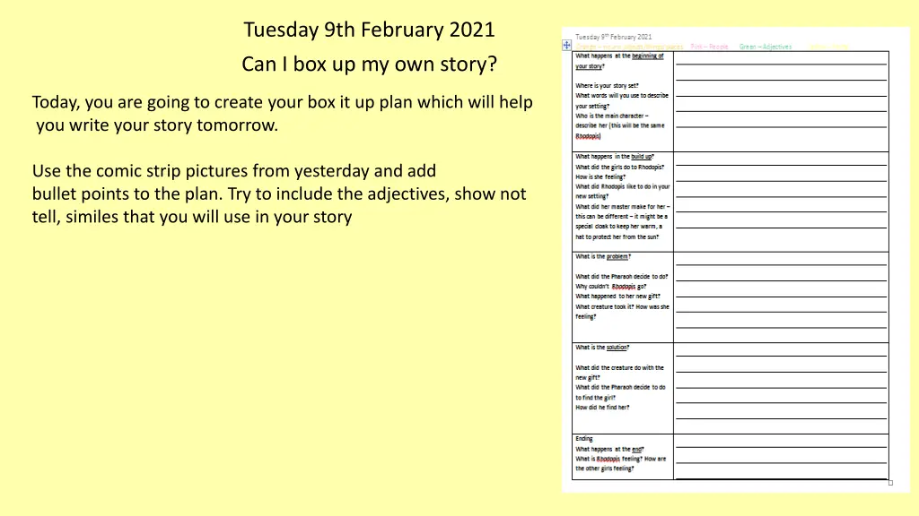 tuesday 9th february 2021