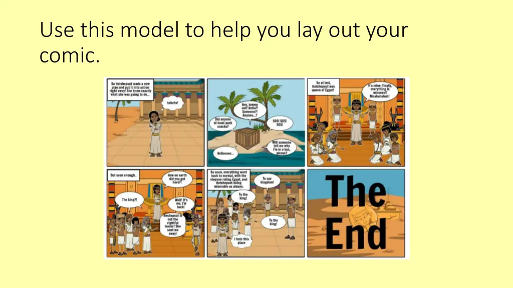 use this model to help you lay out your comic