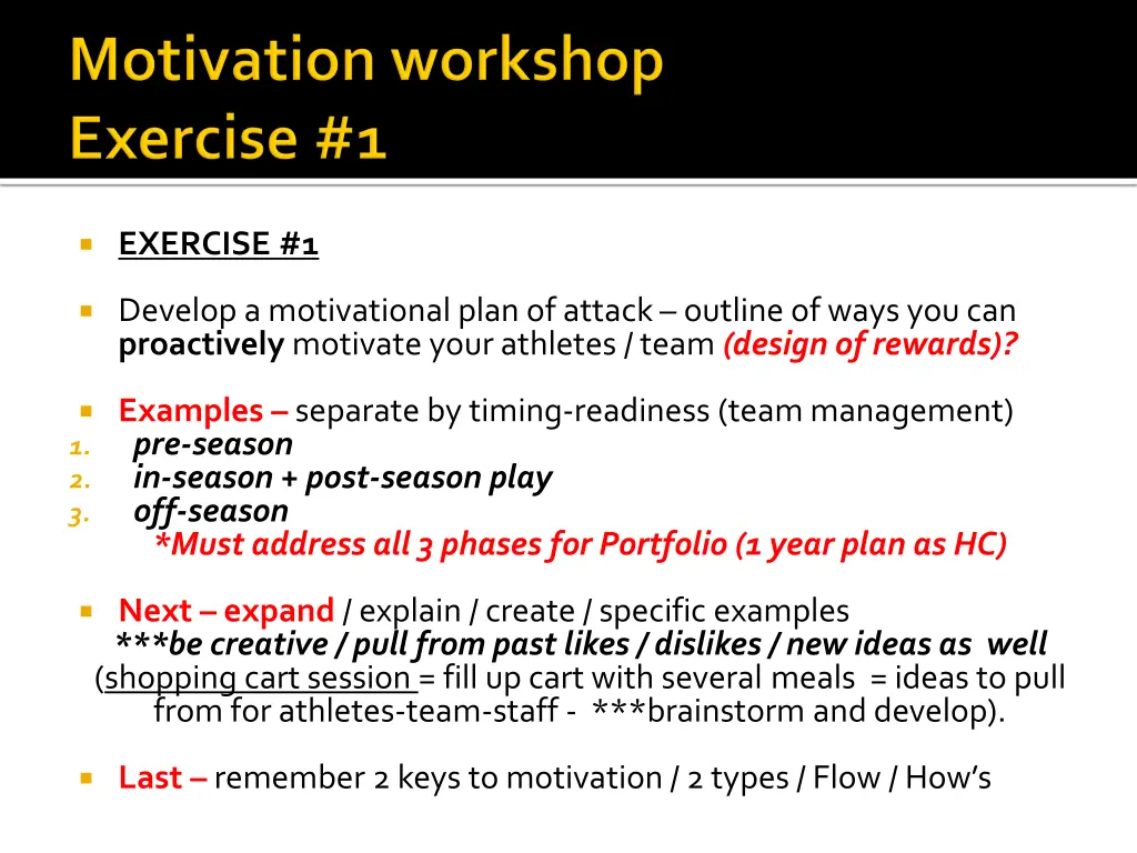 exercise 1
