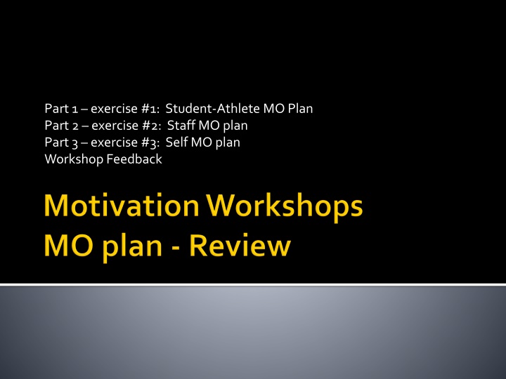 part 1 exercise 1 student athlete mo plan part