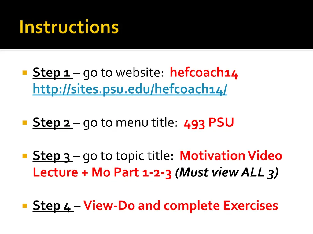 step 1 go to website hefcoach14 http sites
