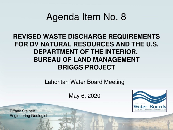 agenda item no 8