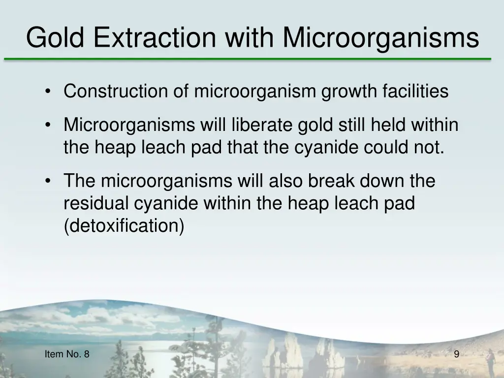 gold extraction with microorganisms