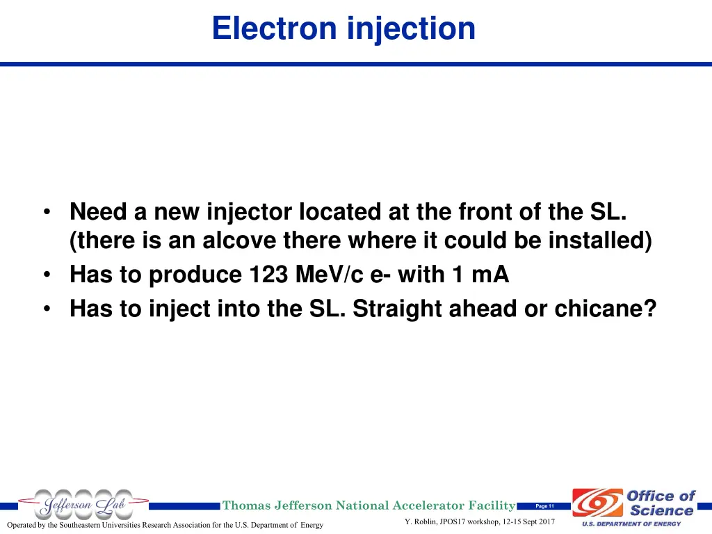 electron injection
