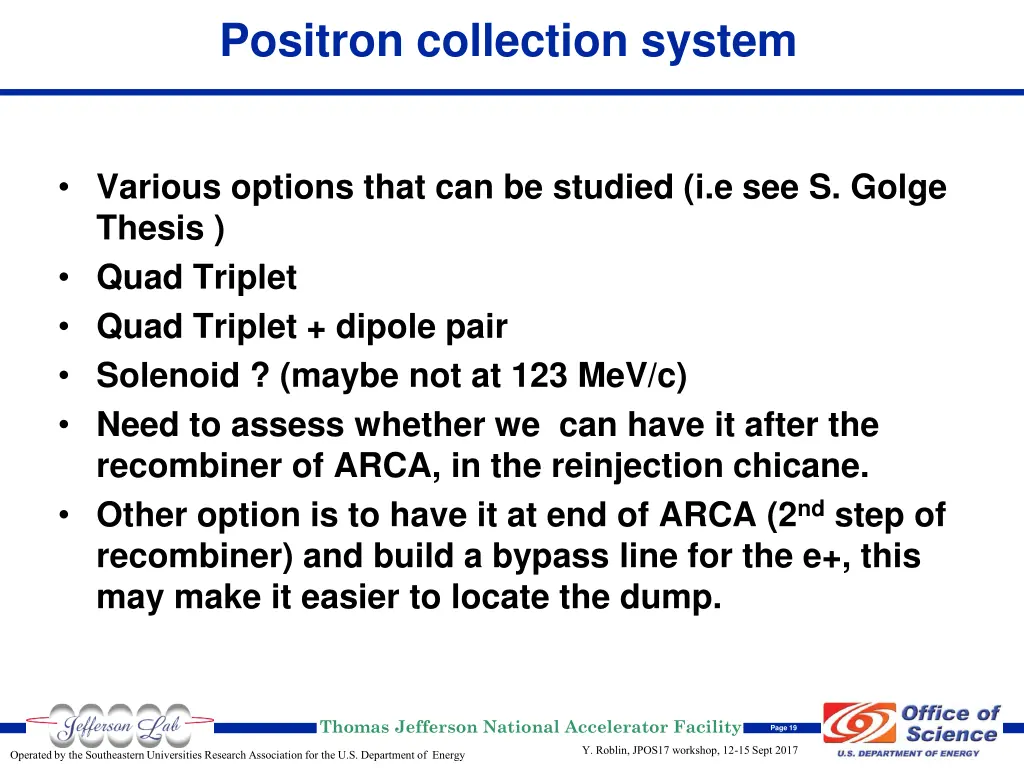 positron collection system