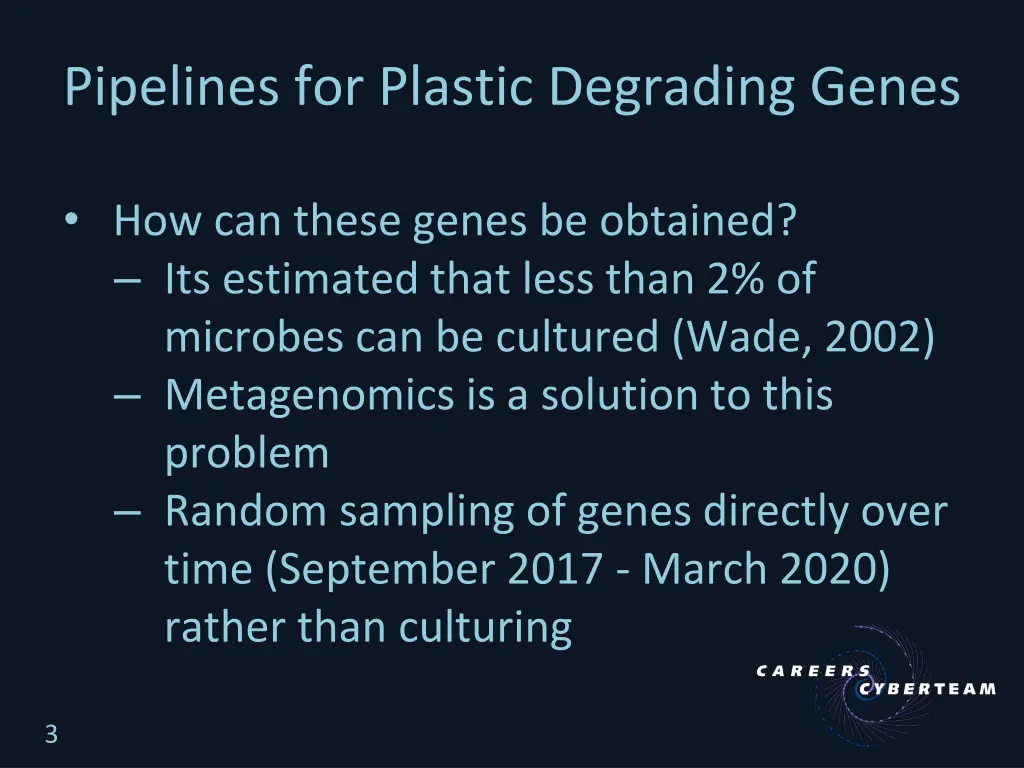 pipelines for plastic degrading genes 1