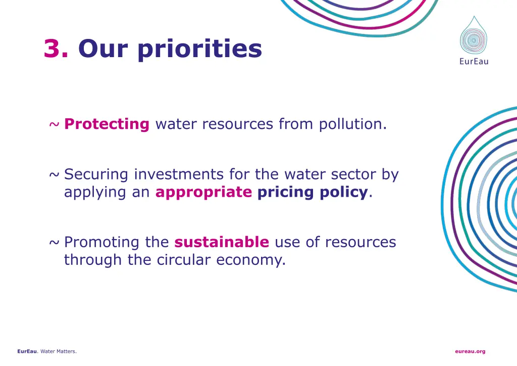 3 our priorities