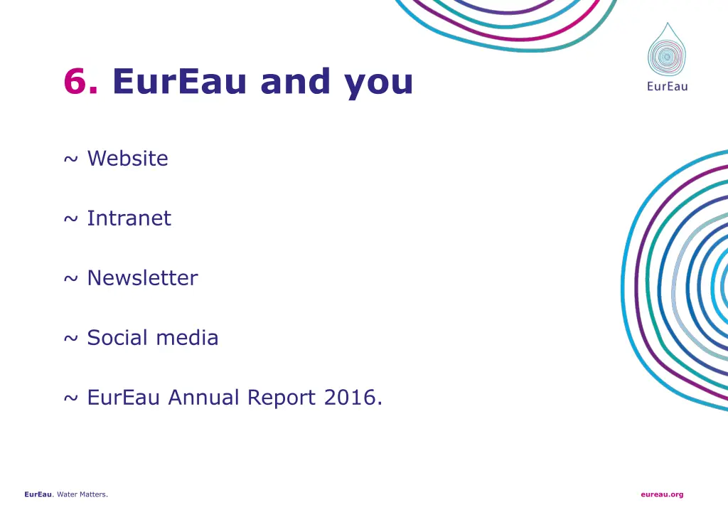 6 eureau and you