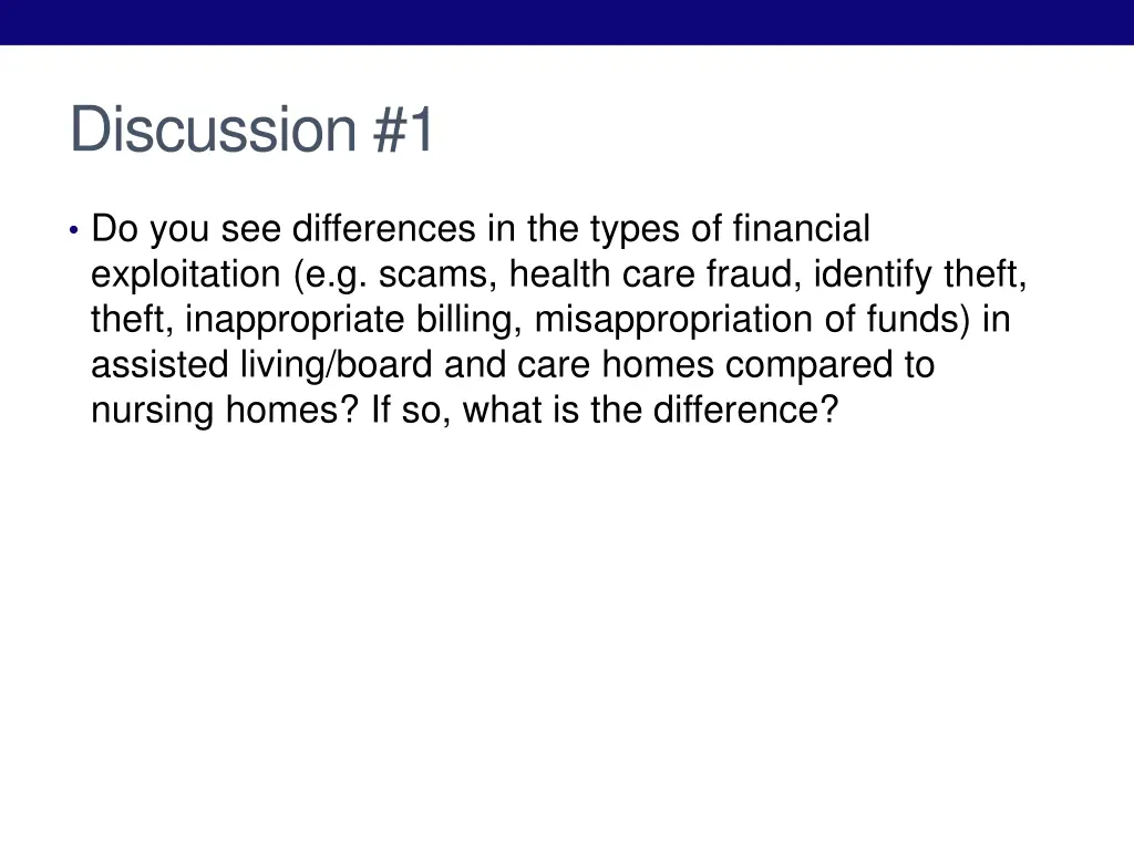 discussion 1