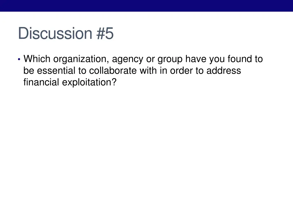 discussion 5
