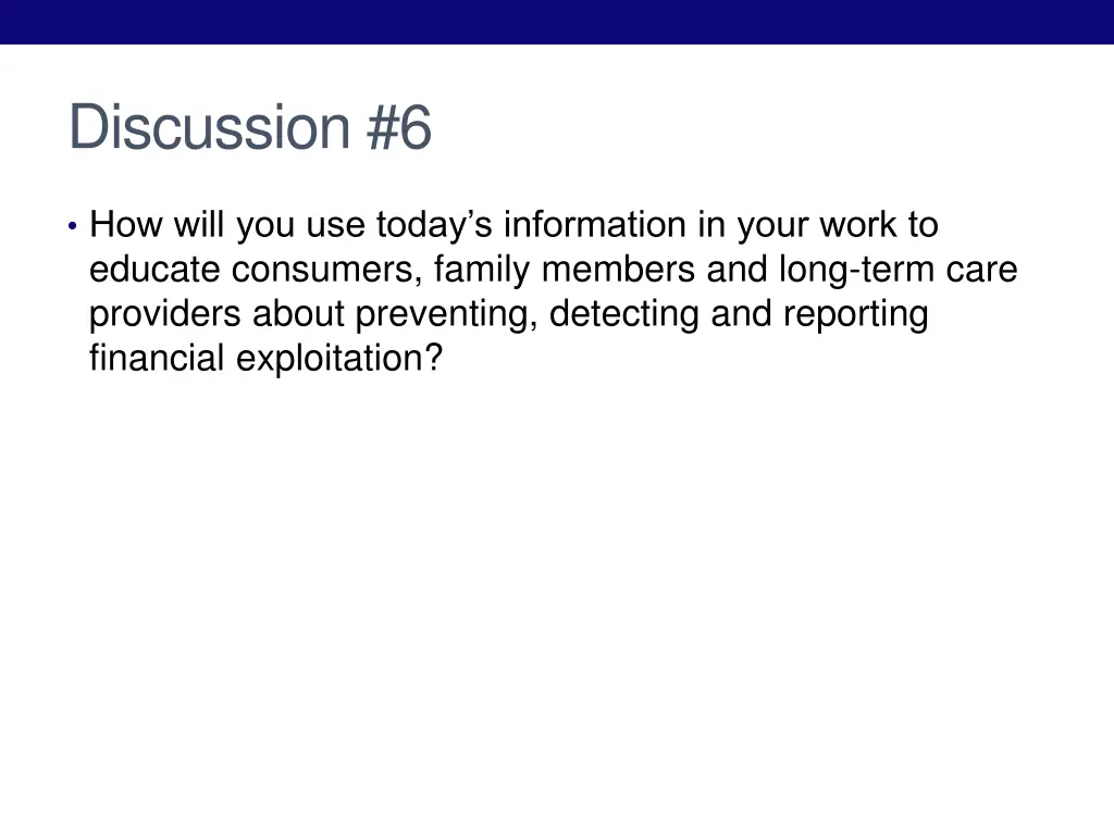 discussion 6