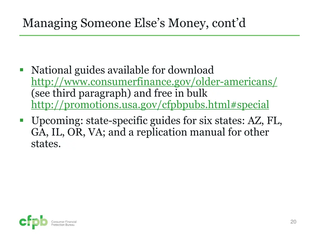 managing someone else s money cont d 2