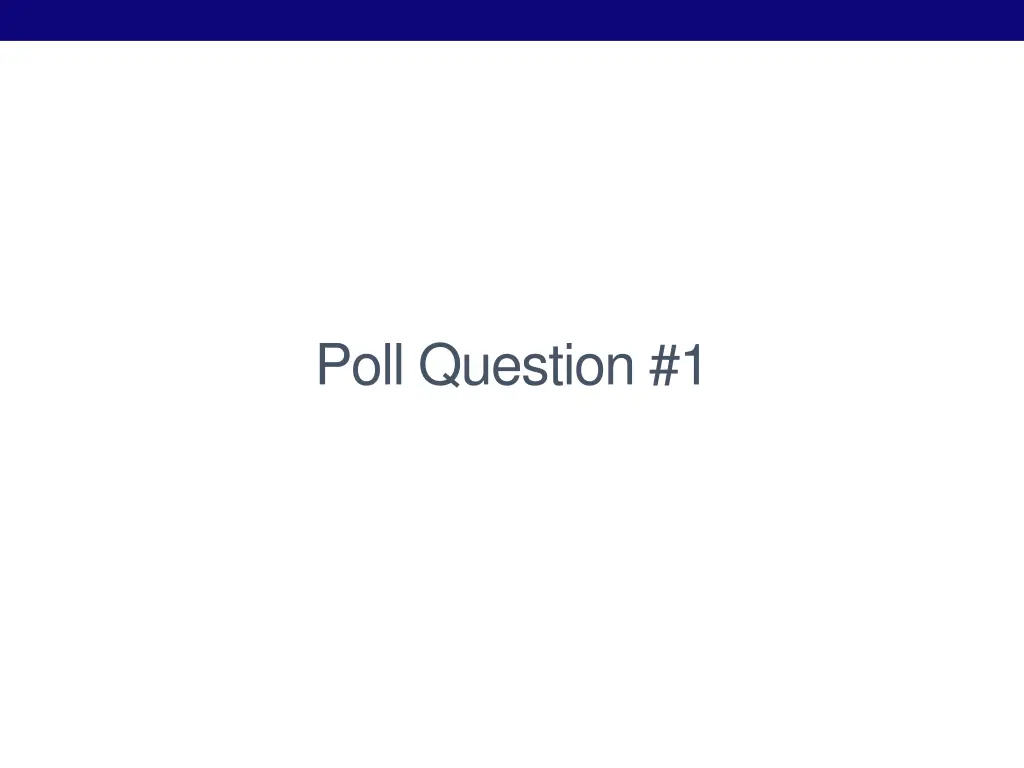poll question 1