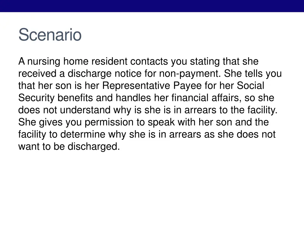 scenario