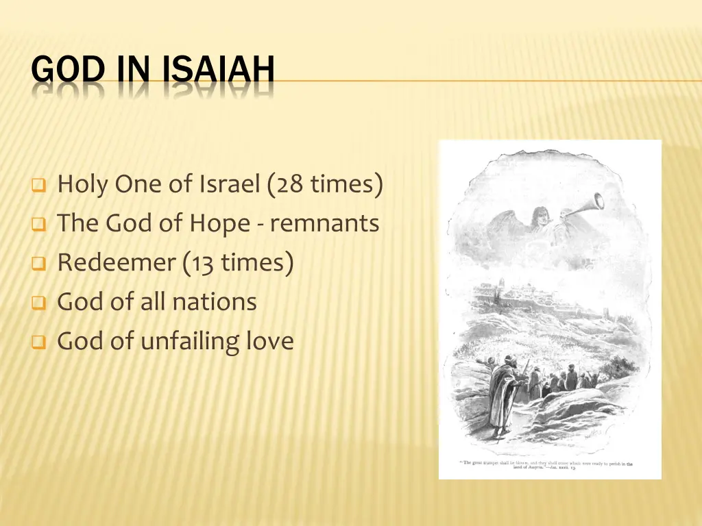 god in isaiah