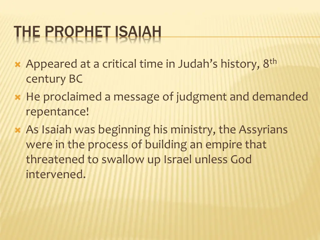 the prophet isaiah 1