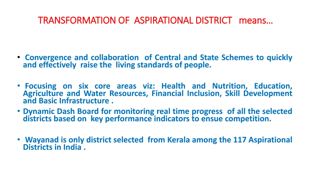 transformation of aspirational transformation