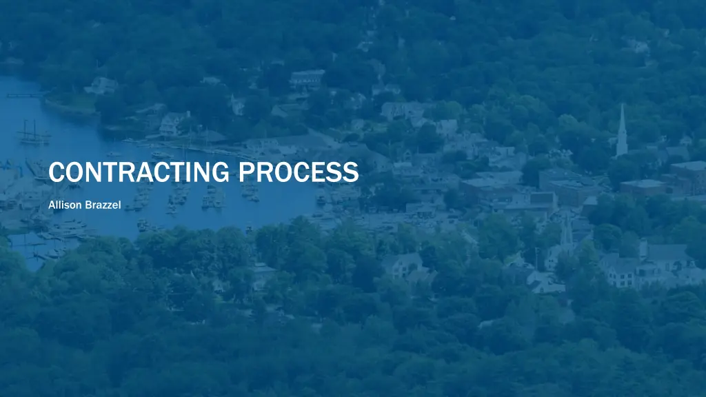 contracting process