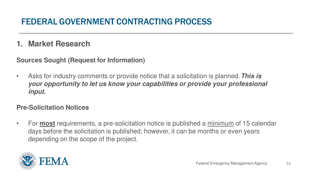 federal government contracting process 1