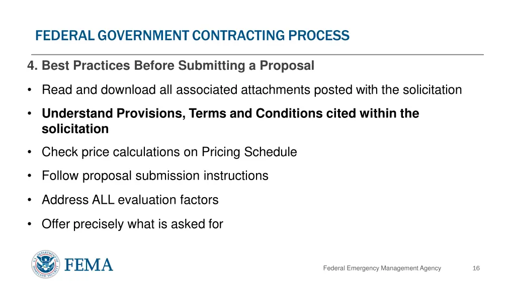 federal government contracting process 5