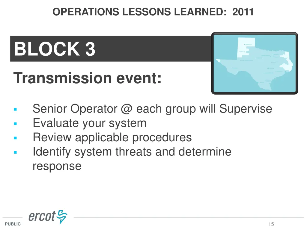 operations lessons learned 2011 7