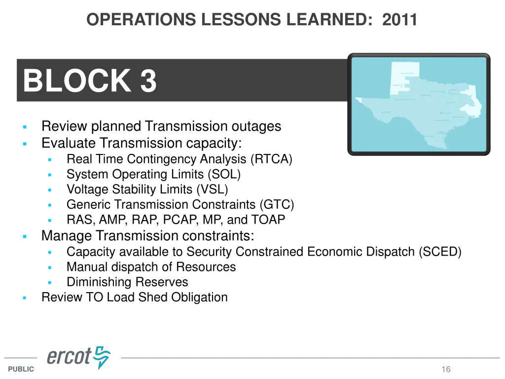 operations lessons learned 2011 8