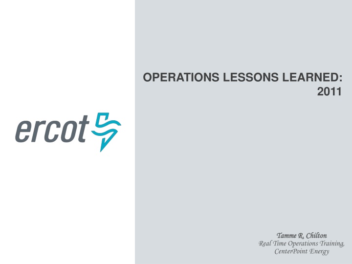 operations lessons learned