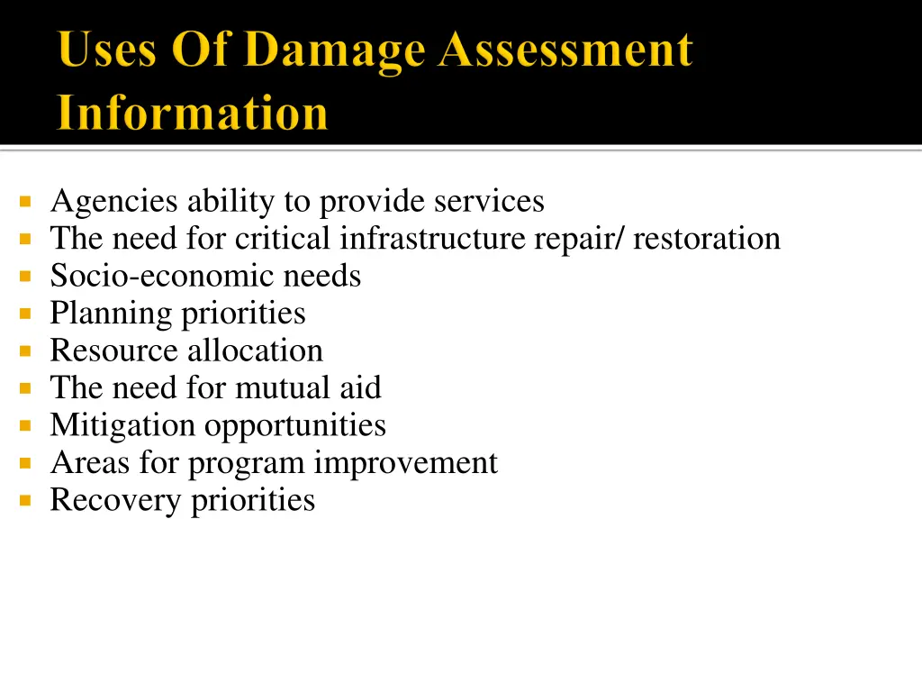 agencies ability to provide services the need