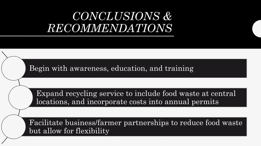 conclusions recommendations