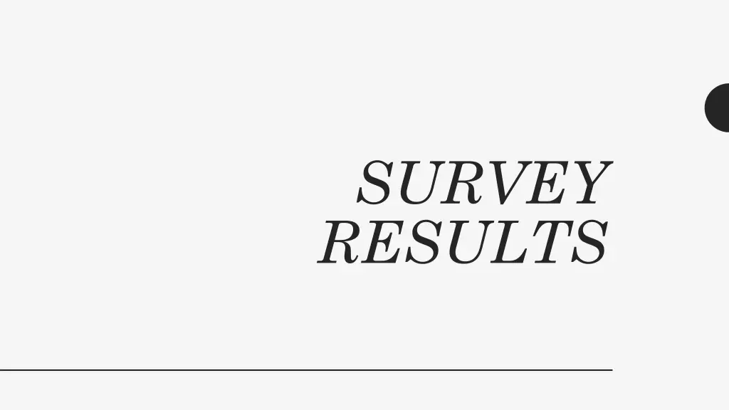 survey results
