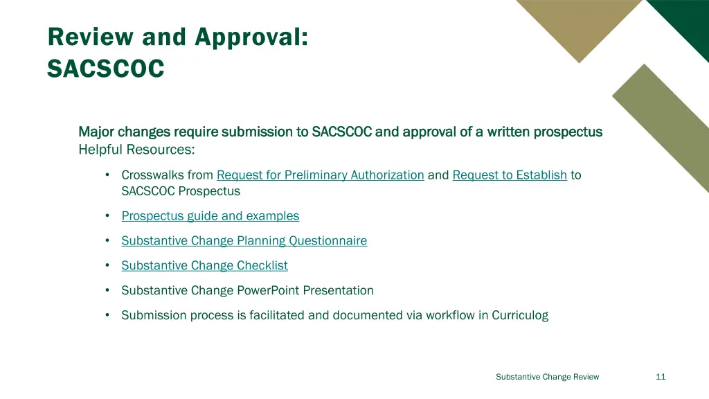 review and approval sacscoc