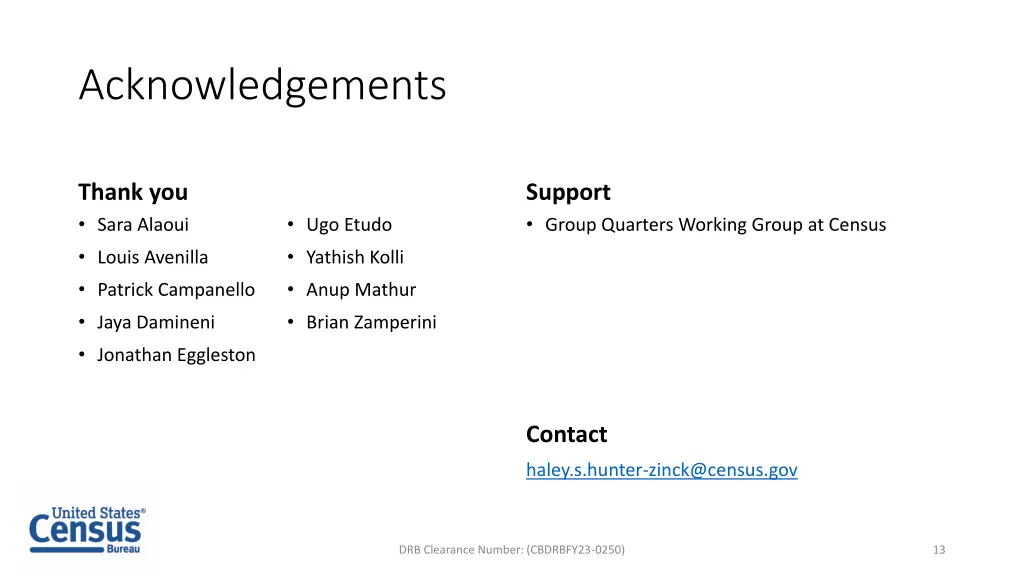 acknowledgements