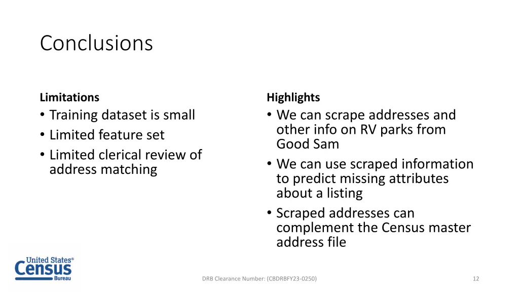 conclusions