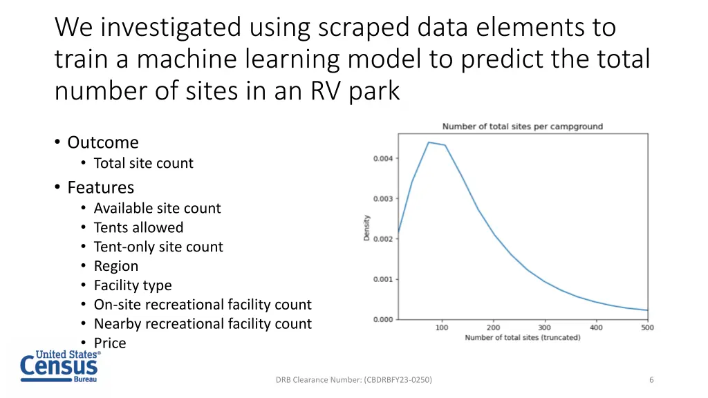we investigated using scraped data elements