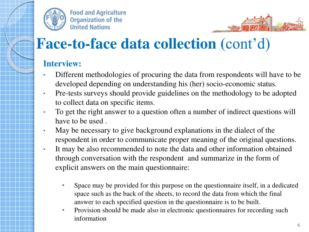 face to face data collection cont d 1
