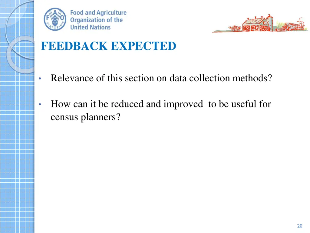 feedback expected