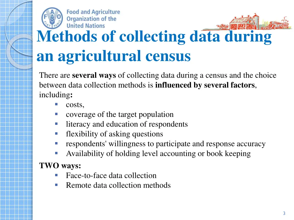 methods of collecting data during an agricultural