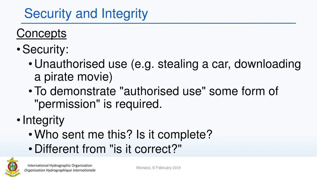 security and integrity concepts security
