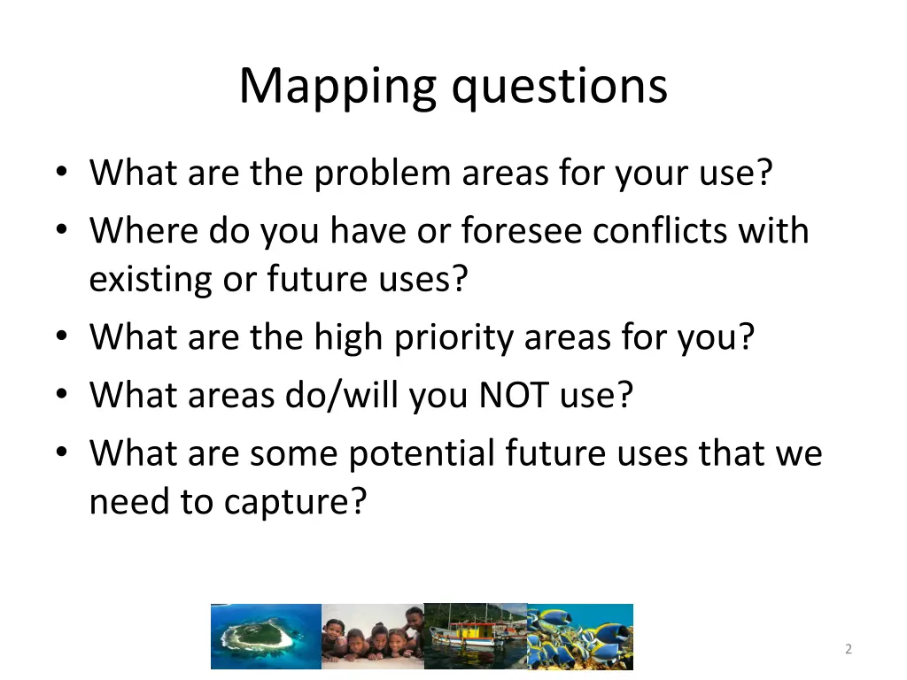 mapping questions