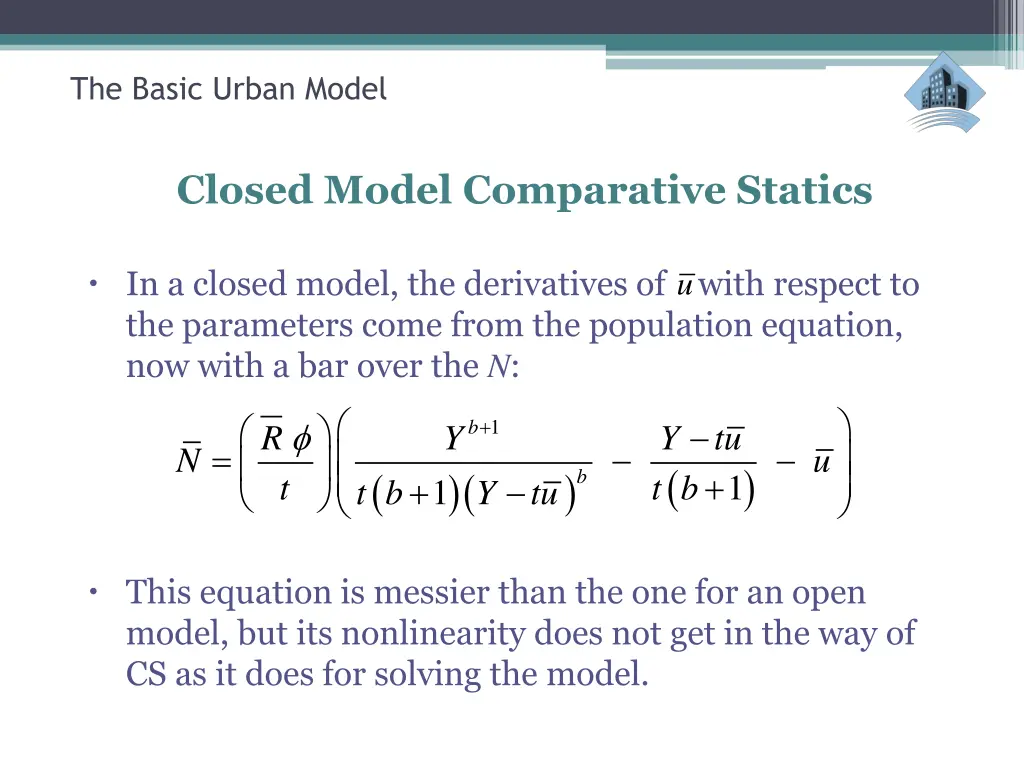the basic urban model 14
