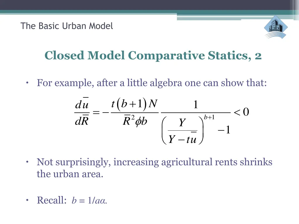 the basic urban model 15
