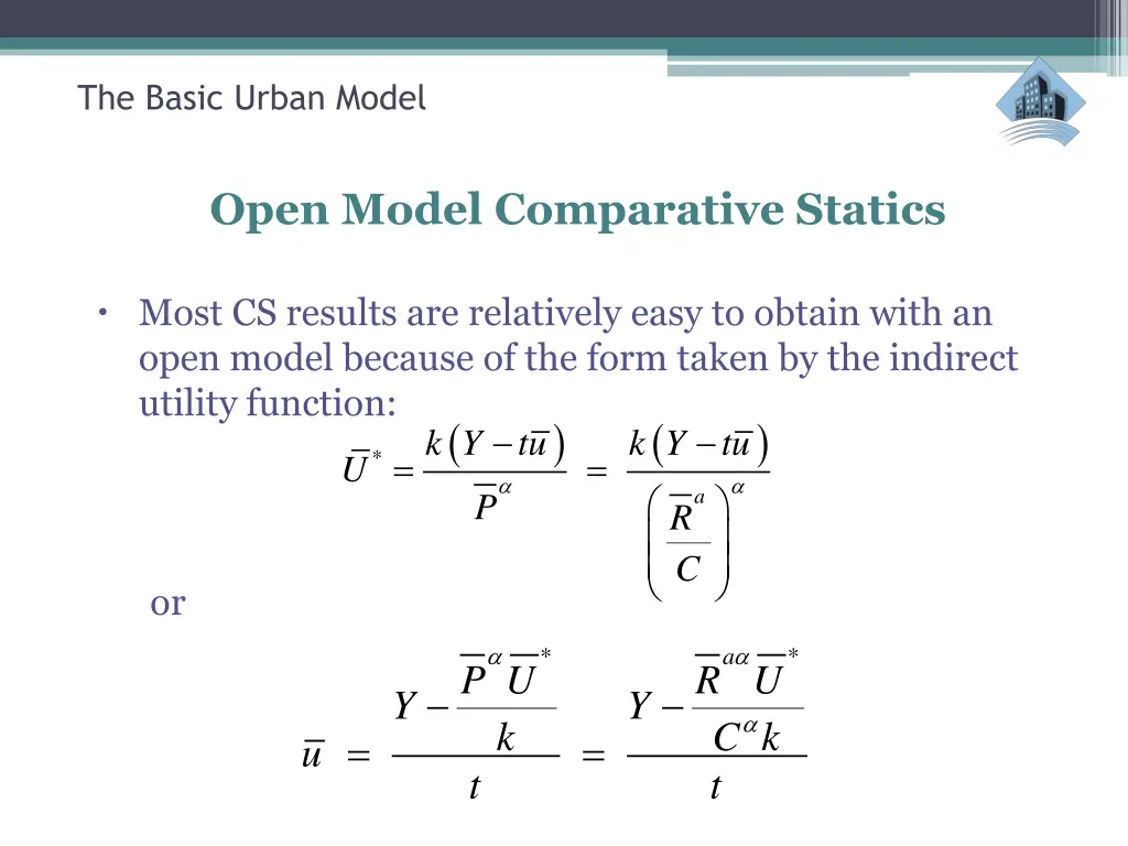 the basic urban model 6