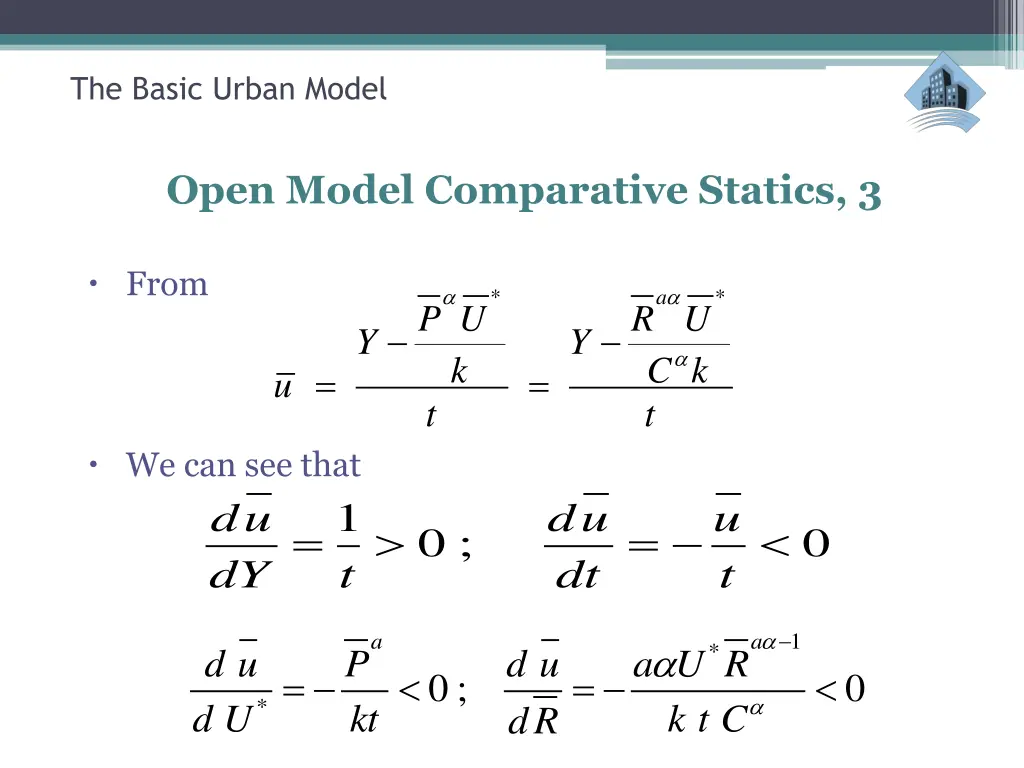 the basic urban model 8