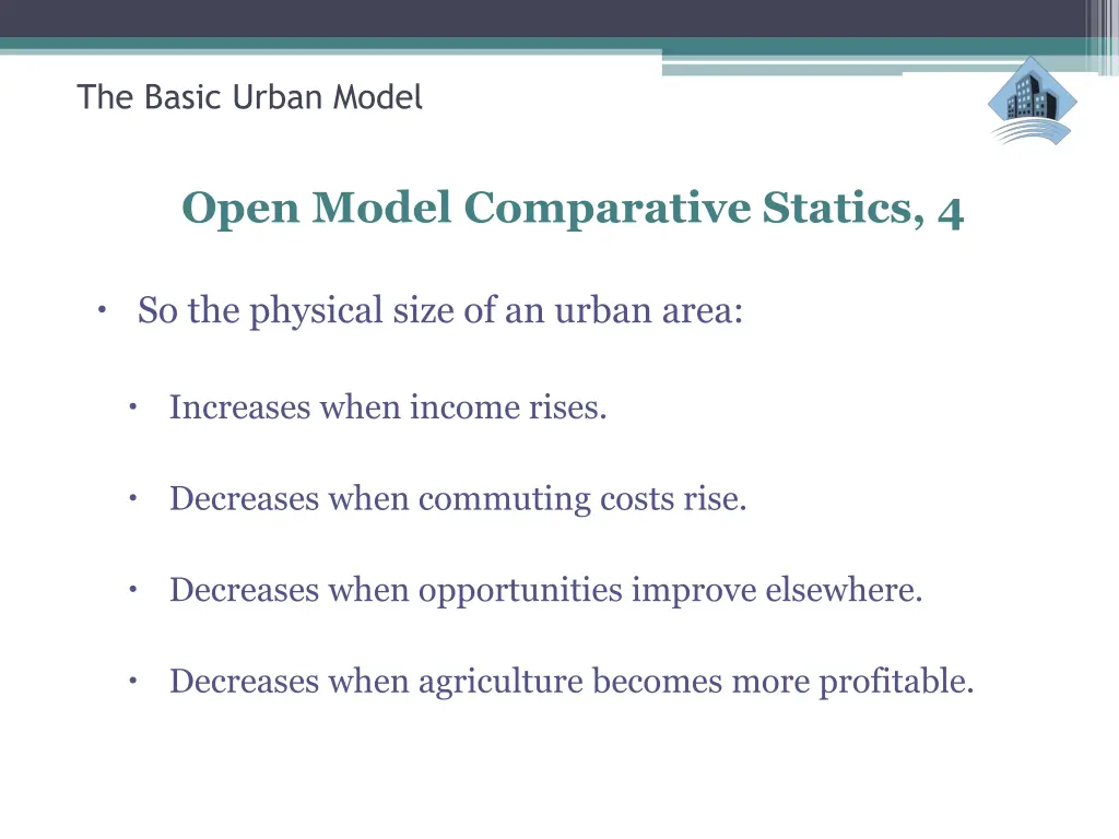 the basic urban model 9